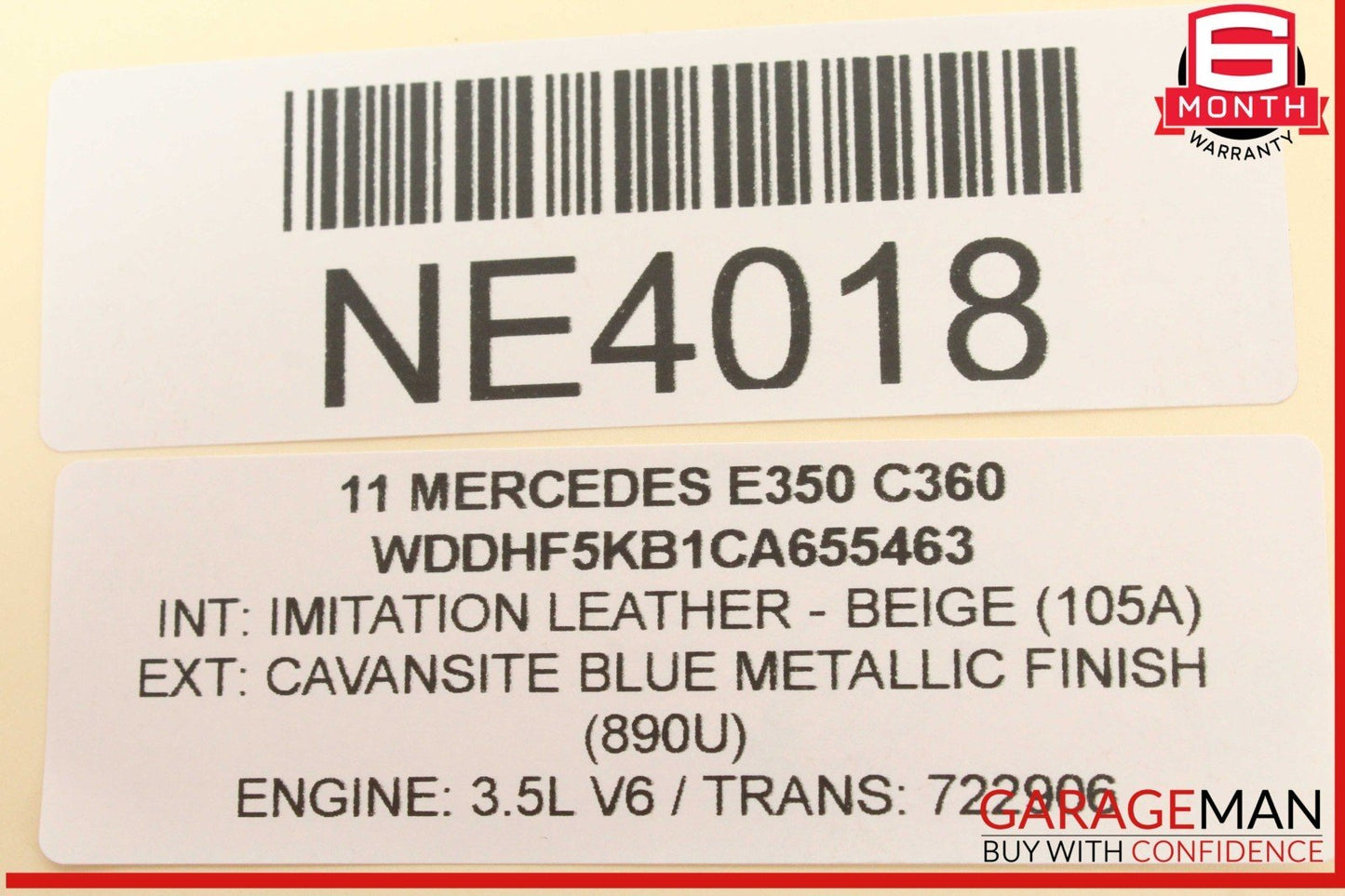 05-12 Mercedes W212 E350 R350 Right Side Engine Camshaft Cam Shaft Exhaust OEM