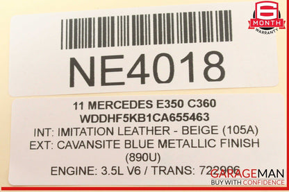 05-12 Mercedes W212 E350 R350 Right Side Engine Camshaft Cam Shaft Exhaust OEM