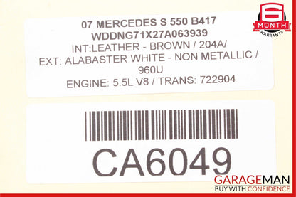 07-14 Mercedes W221 S550 CL550 Front Right Wheel Carrier Spindle Knuckle Hub OEM