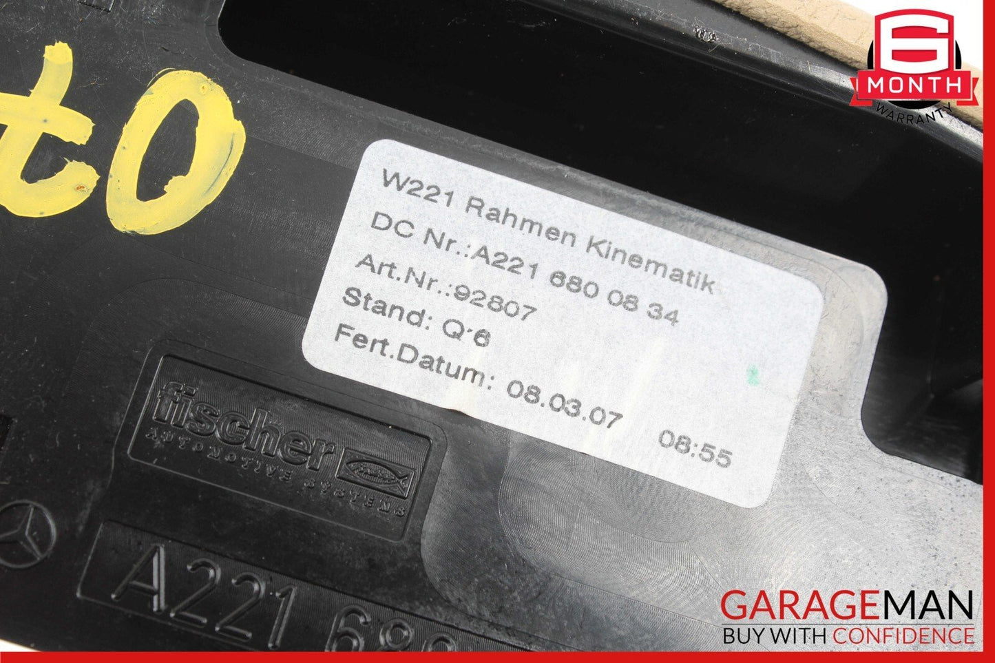 07-13 Mercedes W221 S550 S65 AMG Dash Console CD Player Cover Trim Panel OEM