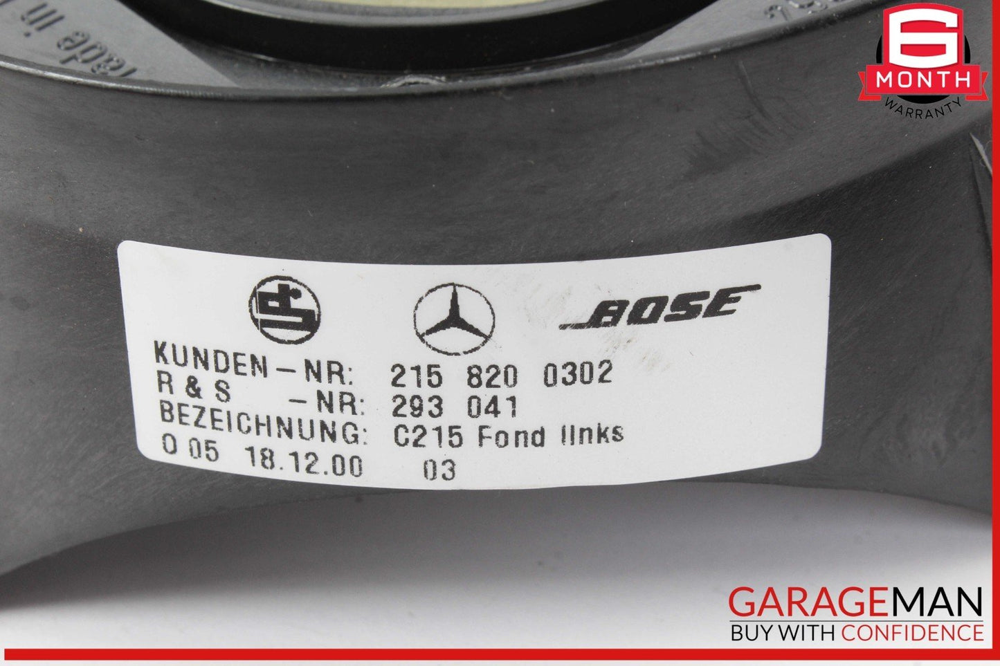 00-06 Mercedes W215 CL55 AMG Front Right and Left Side Door Sound Speaker OEM