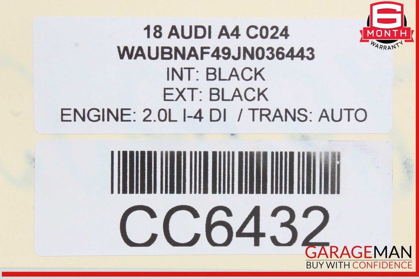 17-24 Audi A4 S4 Sedan Rear Windshield Back Window Glass Heated OEM
