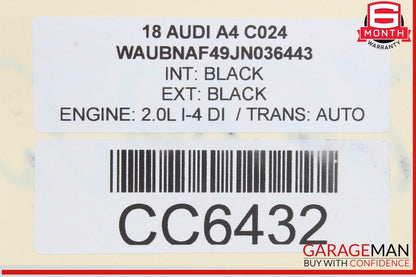 17-24 Audi A4 S4 Sedan Rear Windshield Back Window Glass Heated OEM
