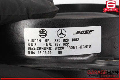 00-06 Mercedes W220 S500 Front Left & Right Door Sound Speaker Speakers Set