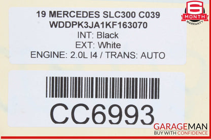 17-20 Mercedes R172 SLC300 SLC43 AMG Main Body Wiring Harness Assembly OEM