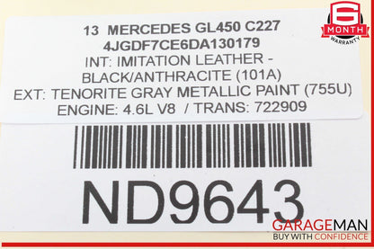 12-15 Mercedes X166 GL450 Front Left Driver Side Steering Wheel Airbag OEM