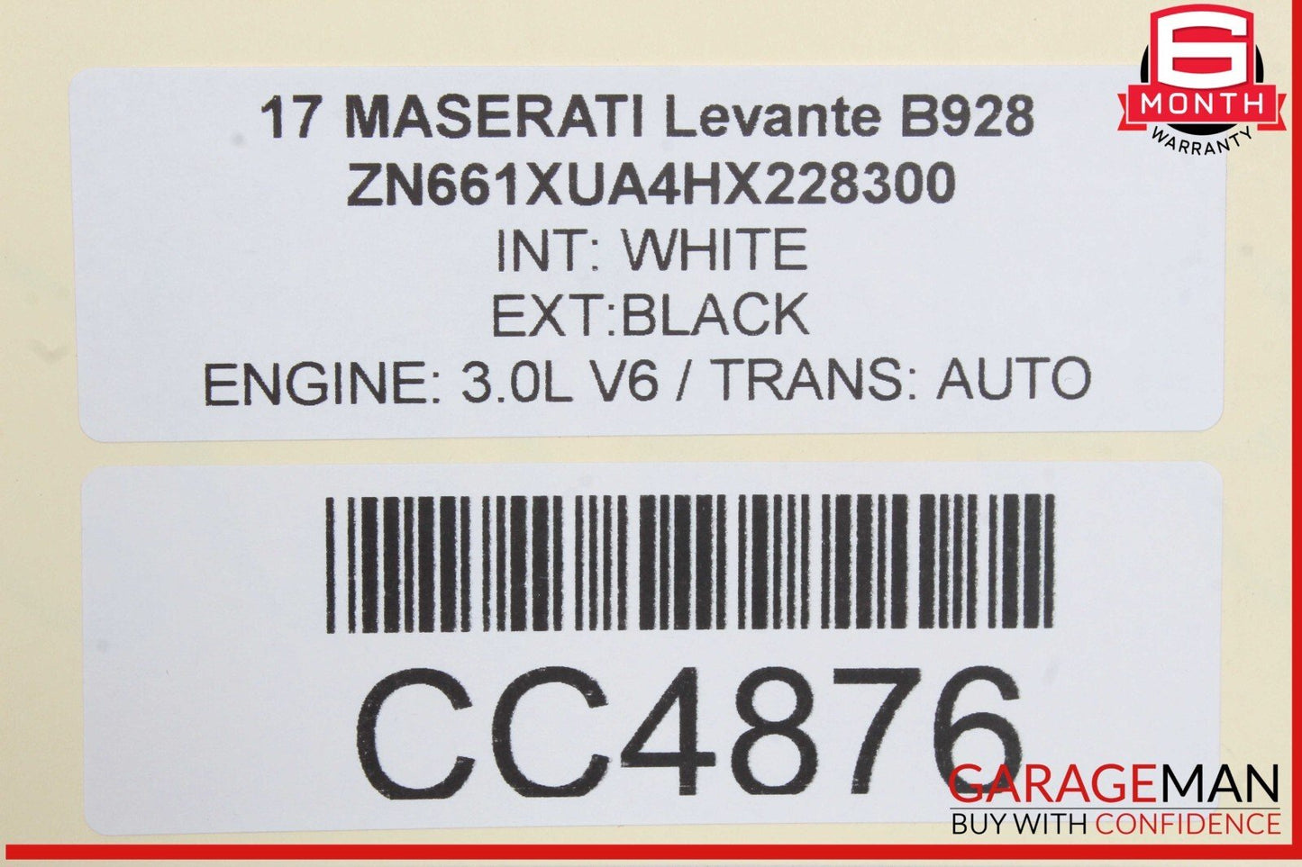 17-20 Maserati Levante M161 Interior Door Panel Front Right Side Black OEM