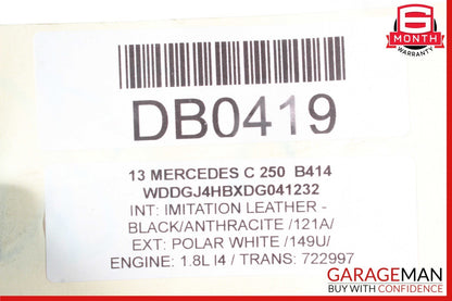 12-15 Mercedes C250 SLK250 7G Tranny Automatic Transmission Assy 722.997 111k