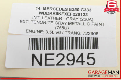 03-17 Mercedes W207 E350 Convertible Front Top Roof Lock Latch Actuator OEM