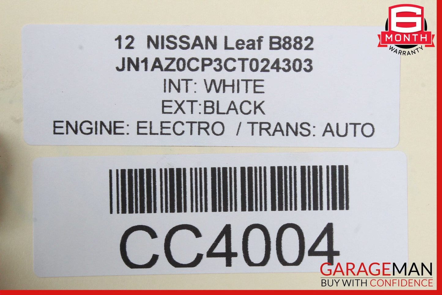 11-12 Nissan Leaf Engine Radiator Cooling Fan Motor Shroud Assy OEM