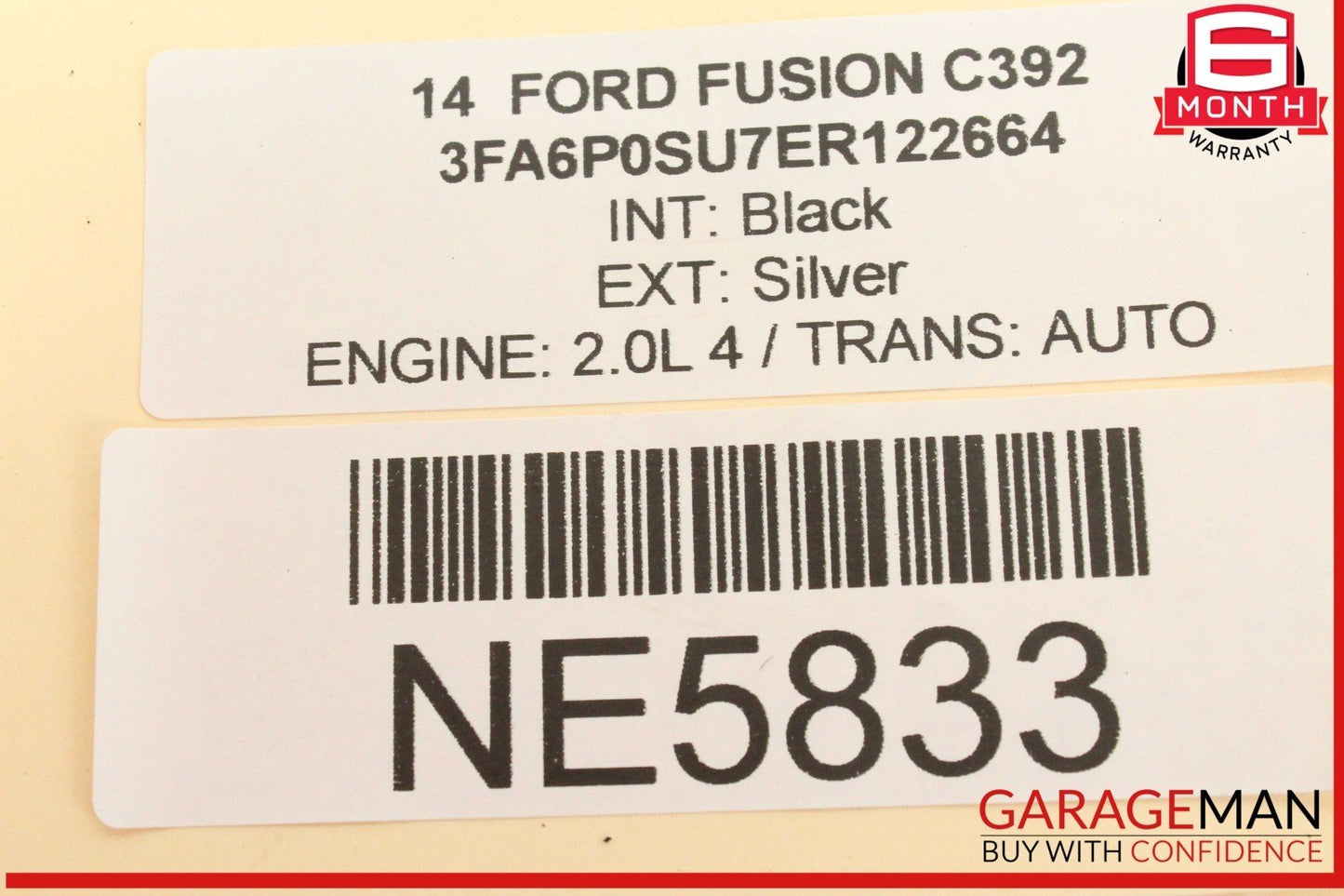 13-16 Ford Fusion Rear Right Passenger Side Inner Tail Light LED Lamp OEM