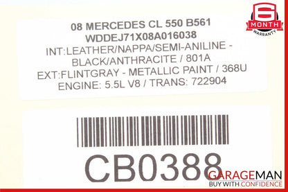 07-14 Mercedes W216 CL550 CL600 Center Console Ashtray Ash Tray Trim Wood OEM