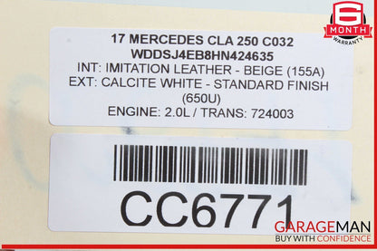14-19 Mercedes W117 CLA250 2.0L Automatic Tranny Transmission Assembly OEM 90k