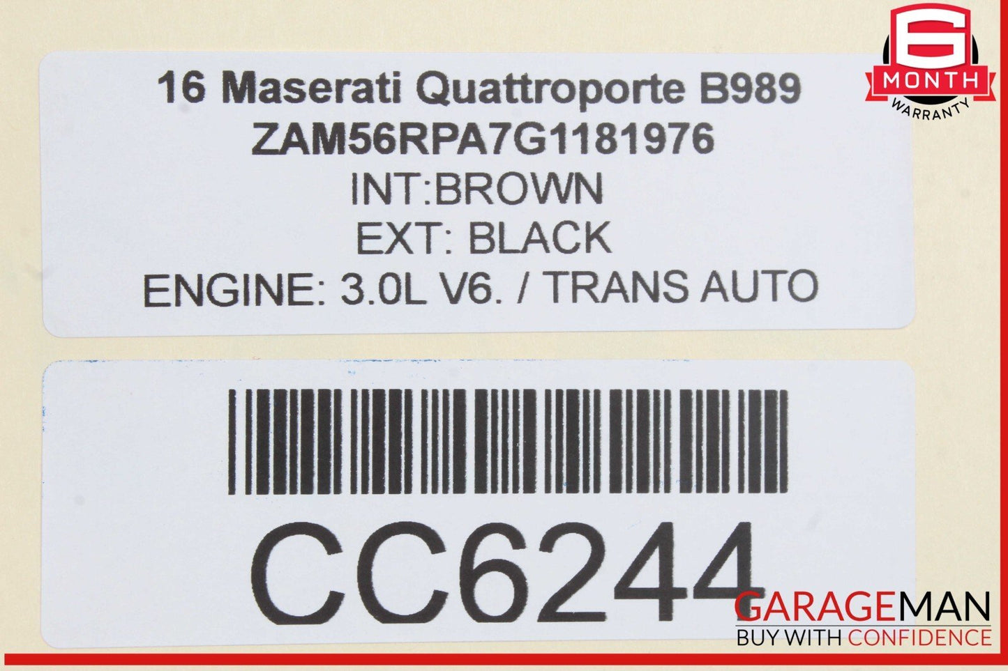14-17 Maserati Quattroporte M156 Front Left Side Lower Bottom Seat Cushion OEM