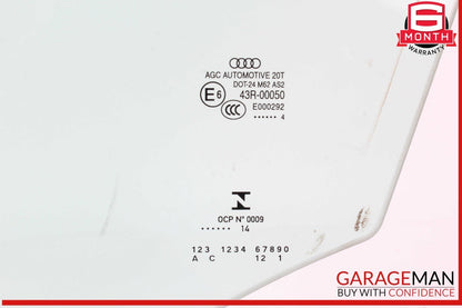 14-17 Audi SQ5 Front Left Driver Side Door Window Auto Glass OEM