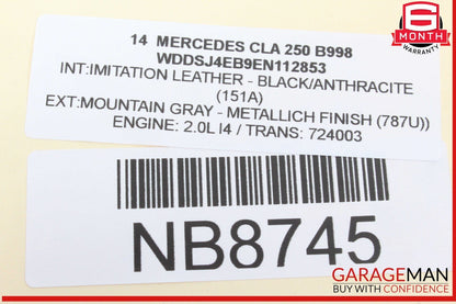 09-19 Mercedes W117 CLA250 Rear Bumper Exhaust Muffler Tips Set of 2 OEM