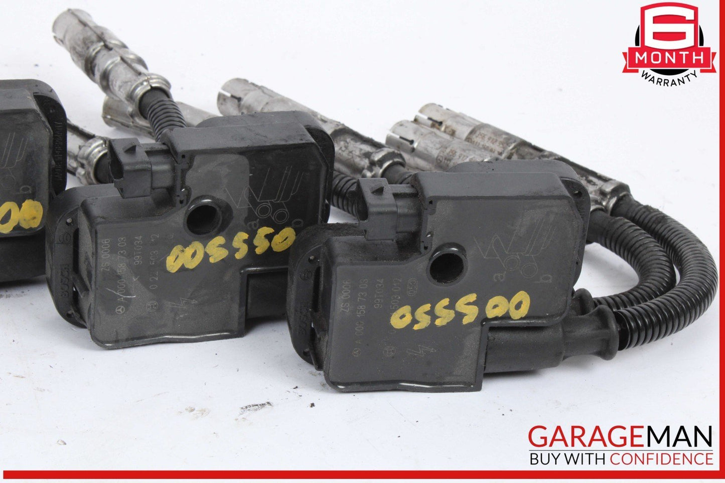 98-11 Mercedes W220 S500 CLK500 CLS55 AMG Ignition Coil Set of 8 0001587303 OEM
