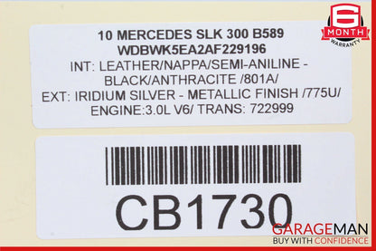 05-11 Mercedes R171 SLK300 SLK350 Rear Left Side Spindle Knuckle Hub Bearing OEM