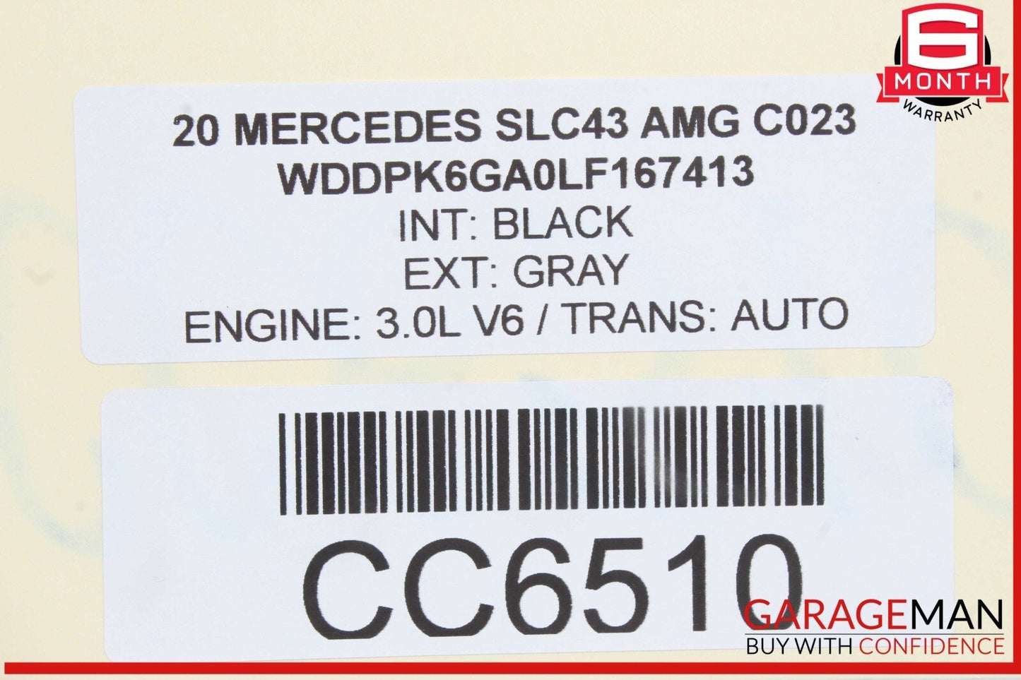 17-20 Mercedes R172 SLC43 AMG Front Left Driver Side Seat Upper Cushion OEM