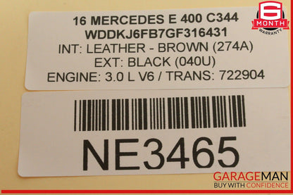 14-21 Mercedes W213 E400 SLC43 AMG Intercooler Hose Right Passenger Side OEM