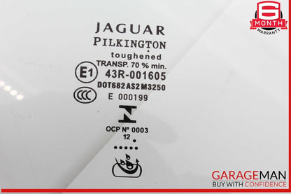09-15 Jaguar XF Front Right Passenger Side Door Window Glass OEM