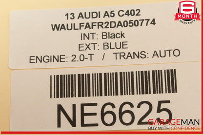13-17 Audi A5 S5 Front Left Driver Side Dashboard AC Air Vent Grille w/ Trim OEM