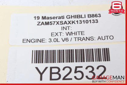 14-22 Maserati Ghibli M157 Front Right or Left Seat Headrest Head Rest OEM