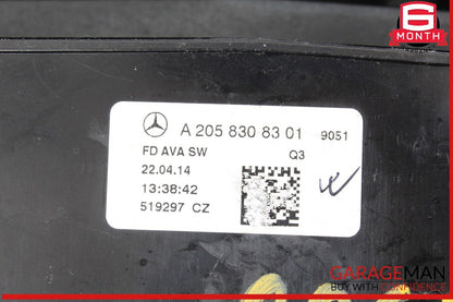 15-20 Mercedes W205 C300 C350e Rear Center Console A/C Air Vent Assy Black OEM