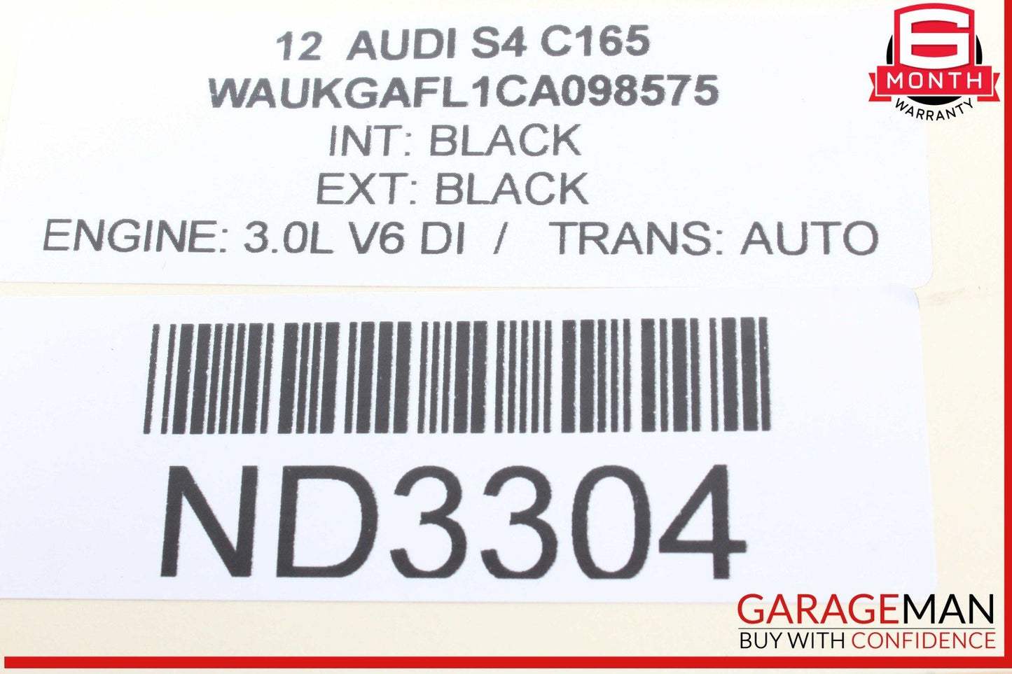 09-12 Audi S4 Rear Right Passenger Side Bumper Guide Mounting Bracket OEM