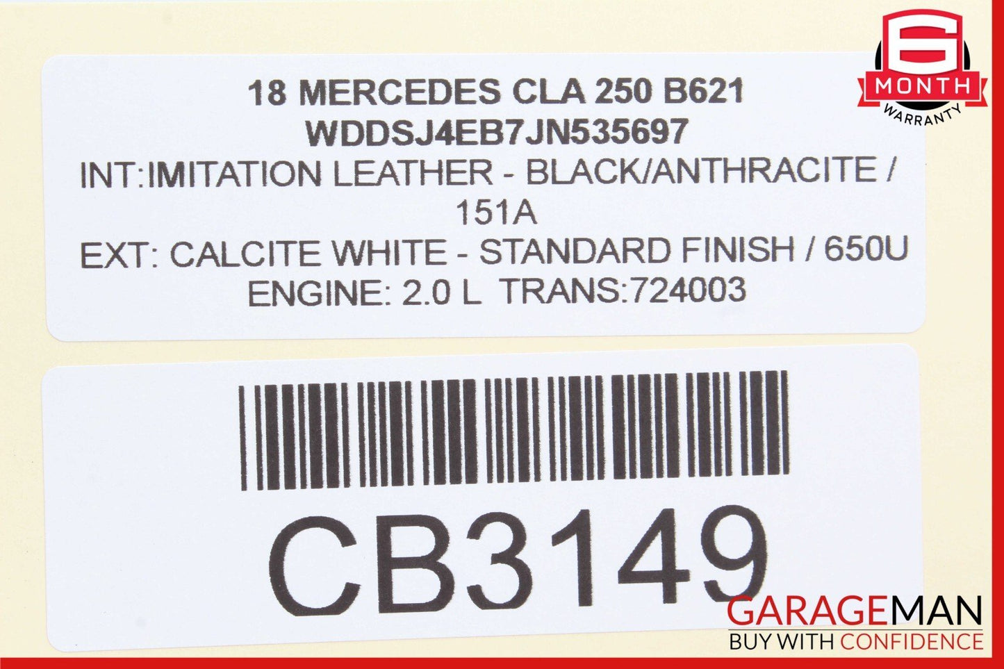 14-18 Mercedes W117 CLA250 Rear Left Driver Side Door Lock Latch Actuator