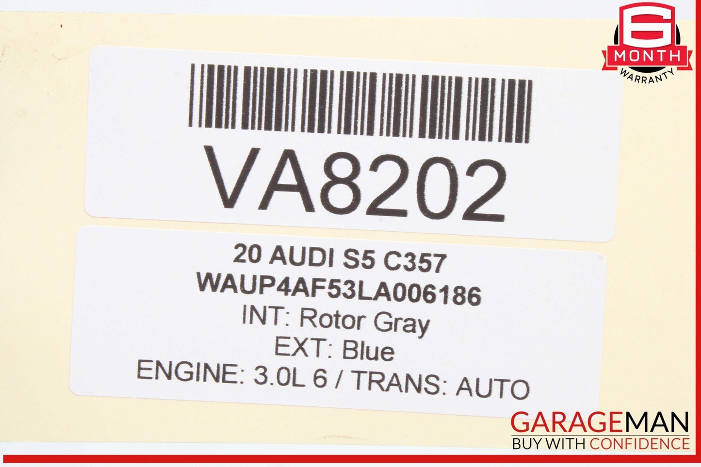 17-24 Audi S5 A5 RS5 Front Left Driver Side Exterior Door Handle Blue OEM