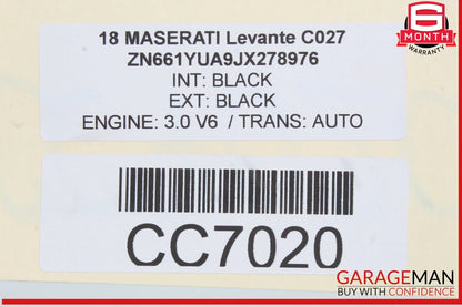 17-20 Maserati Levante Rear Subframe Crossmember Cross Member OEM