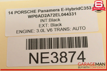 10-16 Porsche Panamera 970 E-Hybrid Dash Ignition Bezel Cover Trim Carbon Fiber