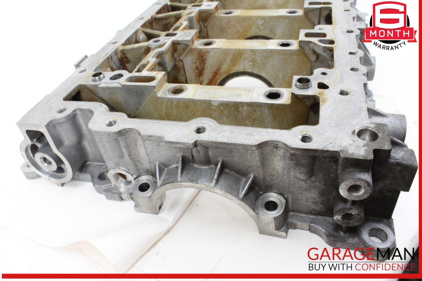 14-18 BMW X5 F15 X6 Crankshaft Crank Shaft Housing Lower Engine Block OEM
