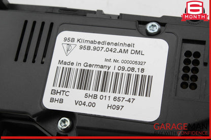 15-18 Porsche Macan 95B Front Center Console Dash Climate Control Panel OEM