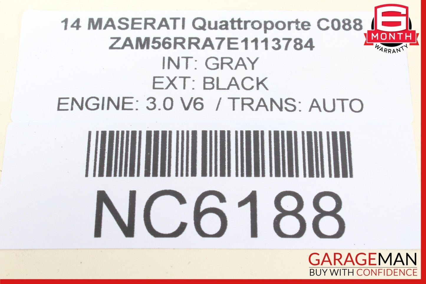 14-22 Maserati Quattroporte Rear Right Side Window Regulator Motor OEM