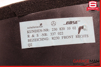 03-08 Mercedes R230 SL500 SL550 Door Audio Speaker Bose Right Passenger Side OEM