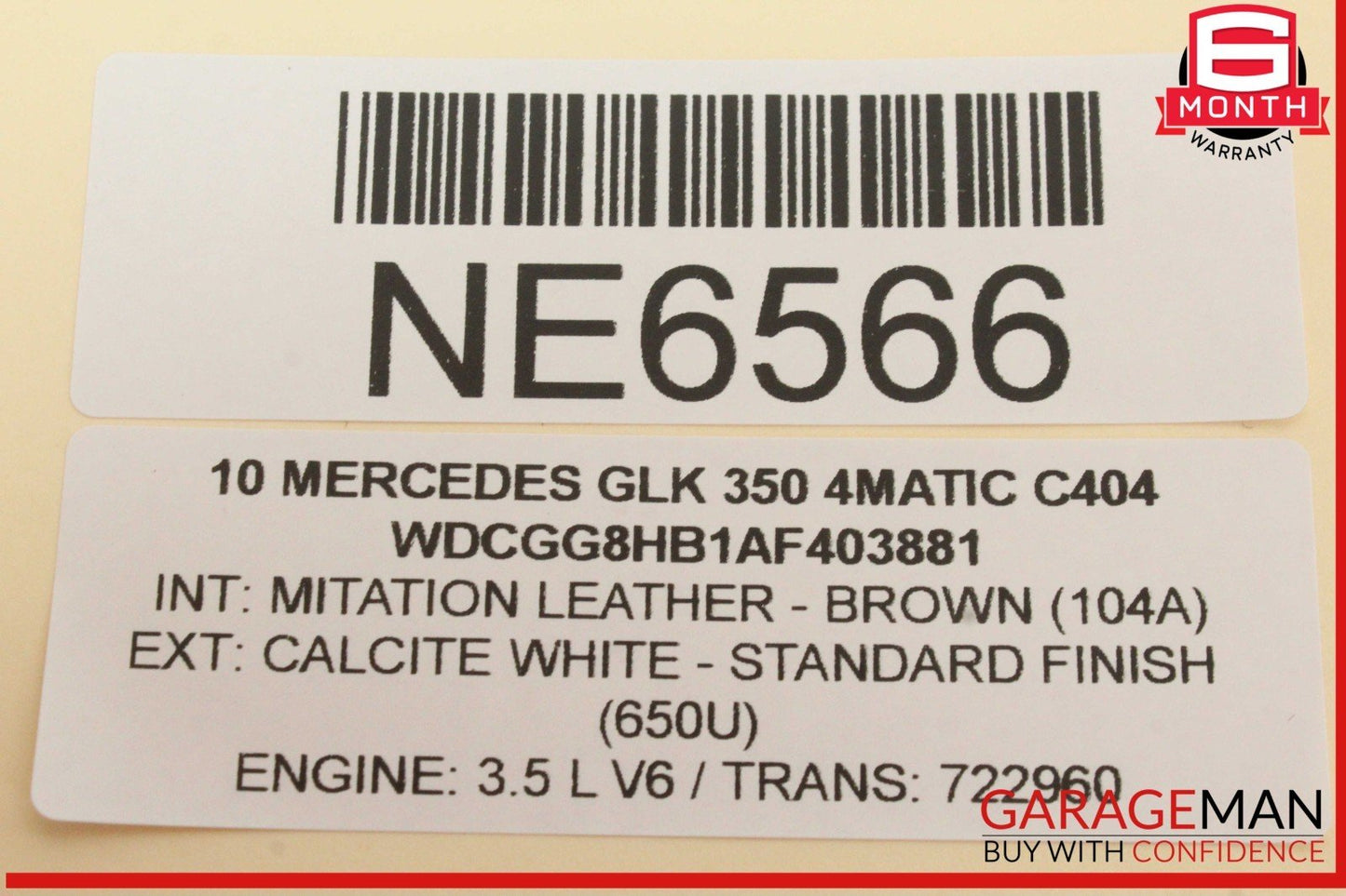 08-16 Mercedes X204 GLK350 4MATIC Front Left Door Window Regulator Motor OEM