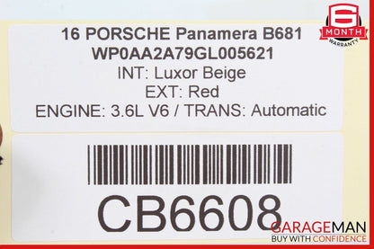 10-16 Porsche Panamera A/C Climate Control Panel Console Switch Heater OEM
