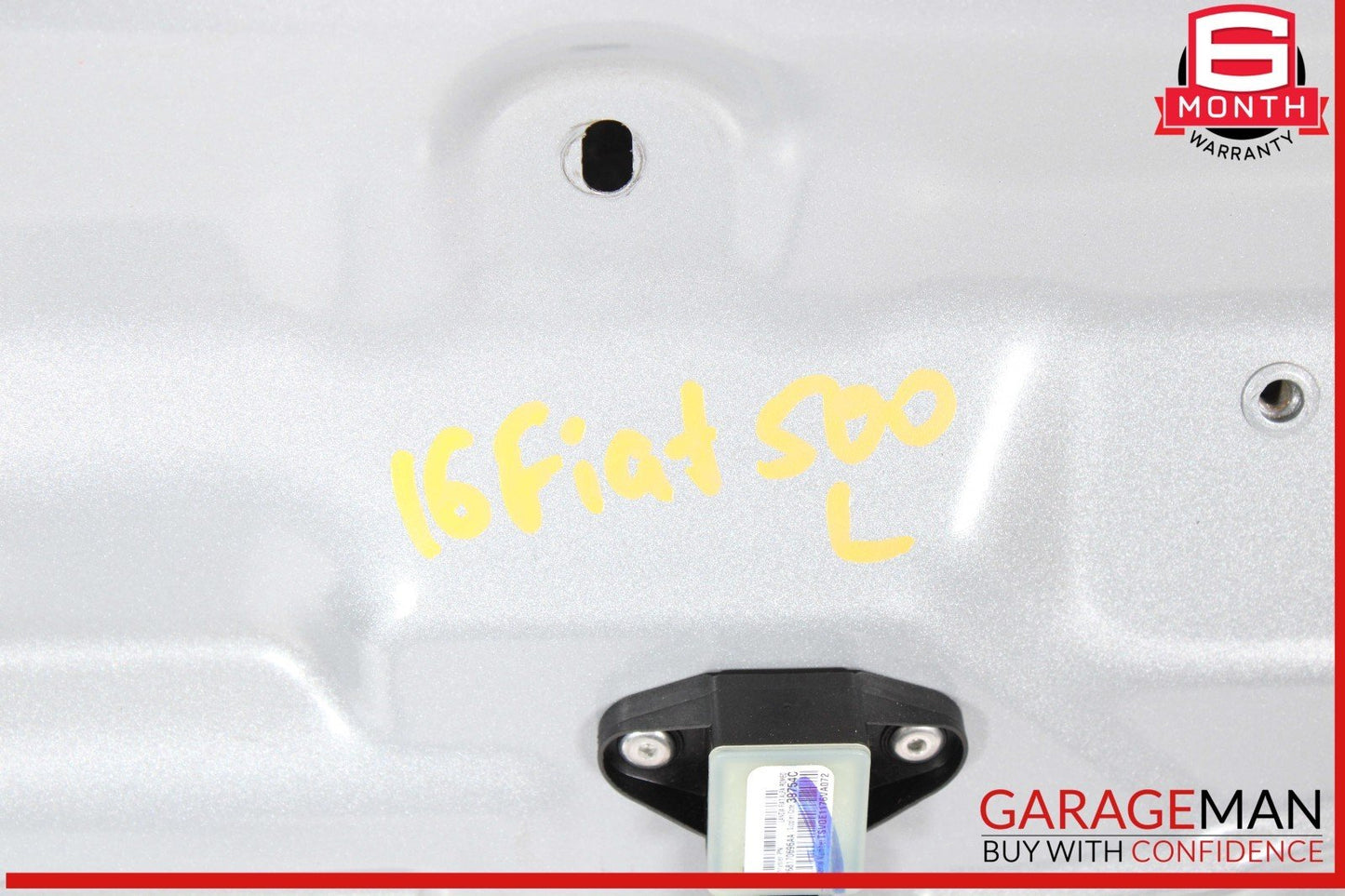 12-17 Fiat 500 Front Left Driver Side Door Shell Panel Gray OEM