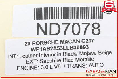 15-24 Porsche Macan 95B Front Upper Interior Reading Dome Light Lamp 7PP959551JJ