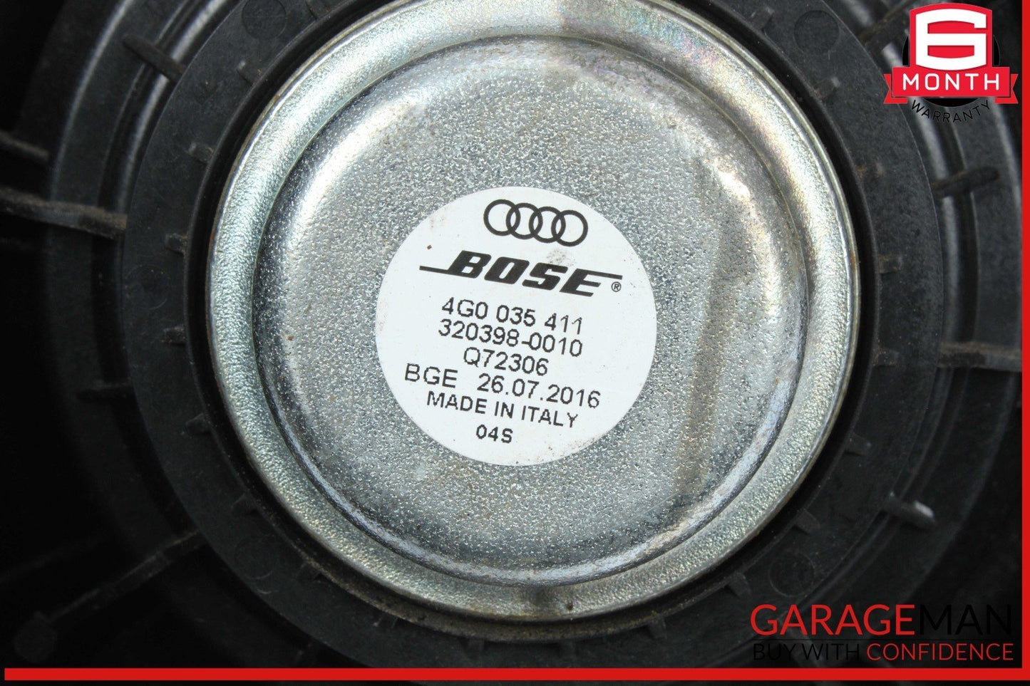 12-18 Audi A6 Rear Left and Right Side Door Audio Sound Speaker Set 4G0035411