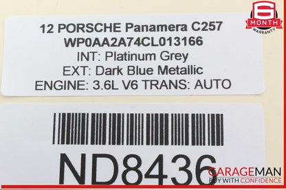 11-12 Porsche Panamera 970 Speedometer Odometer Instrument Cluster Gauge OEM