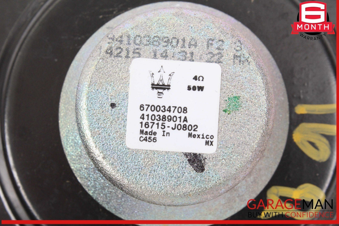 14-18 Maserati Quattroporte Front Door Sound Audio Speaker Set of 2 Pc OEM