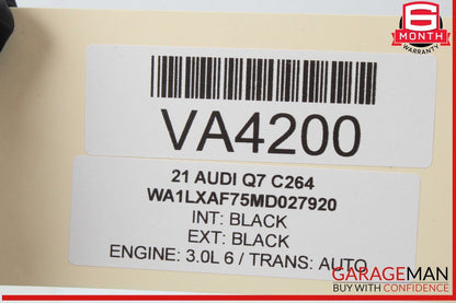 17-24 Audi Q7 Rear Left Driver Side Exterior Door Handle Black 4M0837885 OEM
