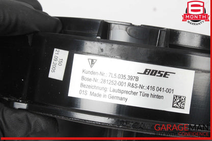 03-10 Porsche Cayenne 955 957 Bose Rear Left & Right Side Door Speaker Set OEM
