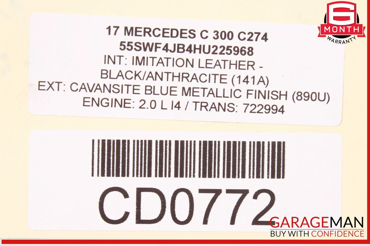 15-20 Mercedes W205 C300 RWD Rear Differential Diff Axle Carrier Assembly OEM