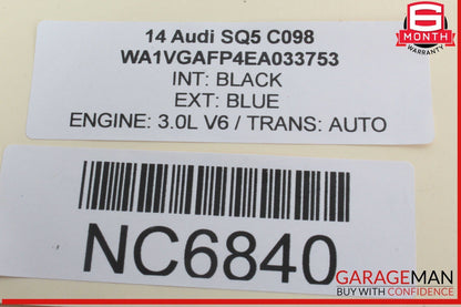 14-17 Audi SQ5 Rear Left and Rear Right Side Trunk Liftgate Support Cylinder OEM