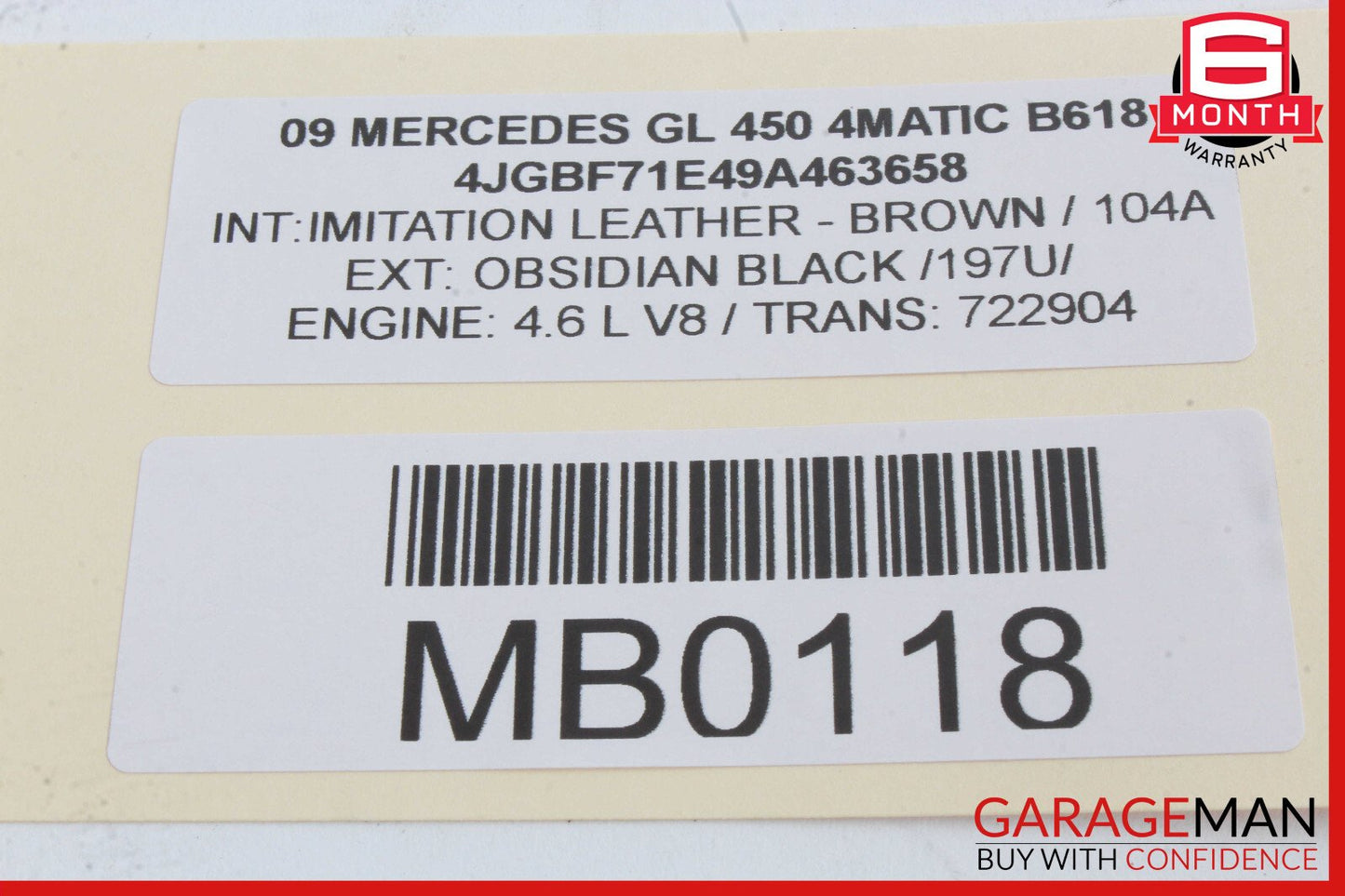 06-12 Mercedes X164 GL450 ML550 Front Left Side Reinforcement Bracket OEM