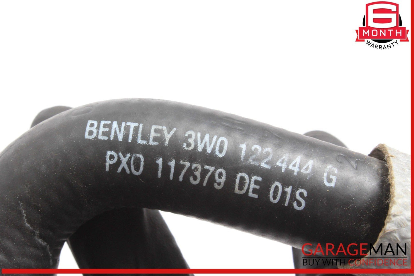 03-12 Bentley Continental GTC Coolant Breather Pipe Line 3W0122444G OEM